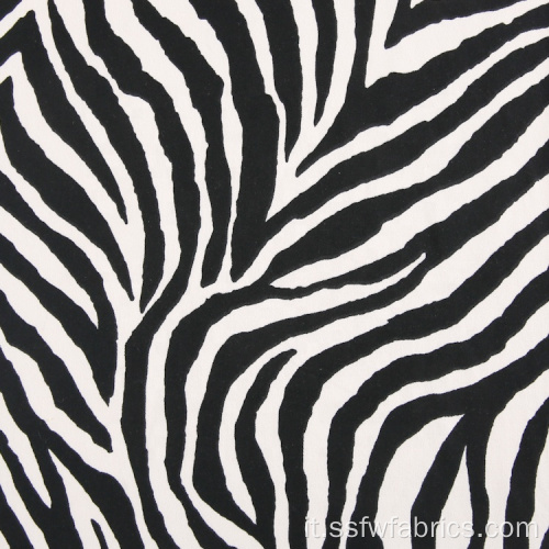 Zebra strisce DTY tessuto poliestere per camicia